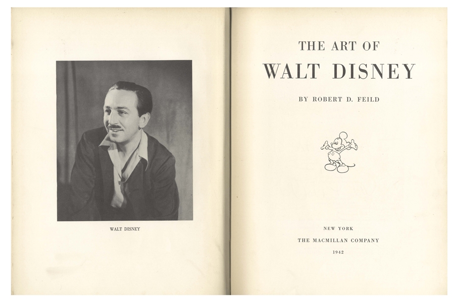 Walt Disney Signed Copy of His Pioneering Animation Study, ''The Art of Walt Disney'' -- With Phil Sears COA